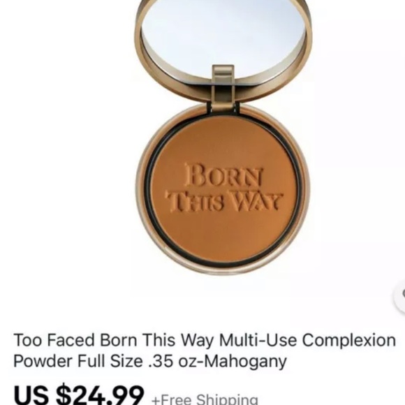 Too FACED Born This Way Complexion Pwder Mahogany - Picture 3 of 5